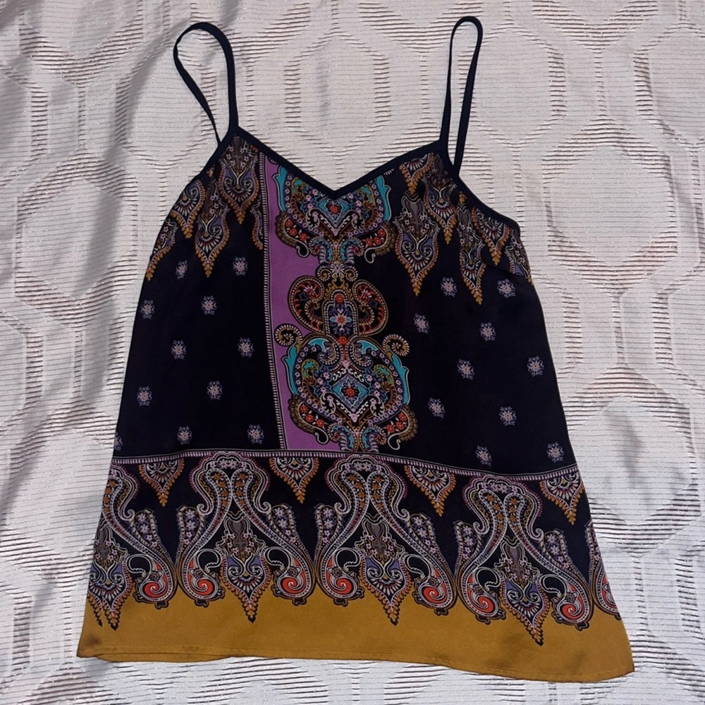 Express Delicate Satiny Vibrant Color Cami Tank Top sz Small